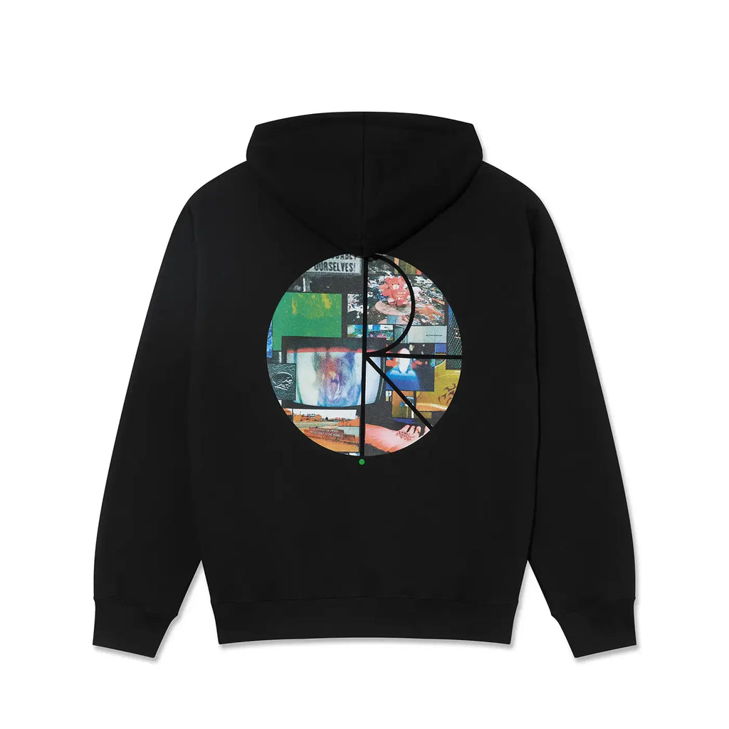 Polar Skate Co Dave Fill Logo Ourselves Collage Hoodie - Black - back