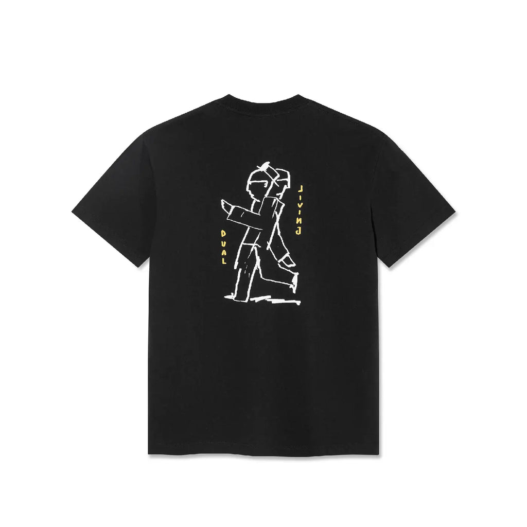 Polar Skate Co Dual Living T Shirt - Black - back