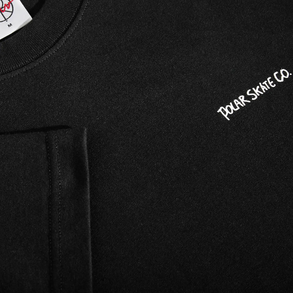 Polar Skate Co Dual Living T Shirt - Black - closeup2