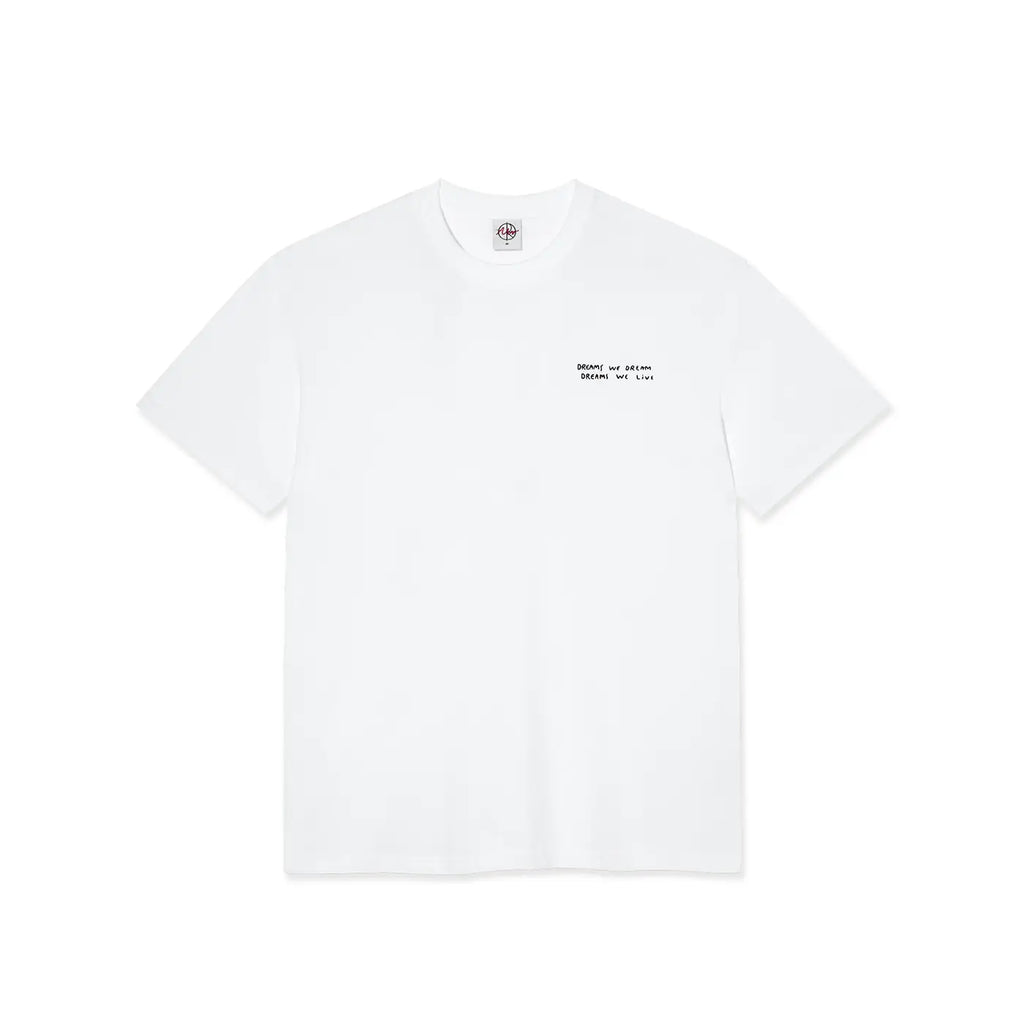 Polar Skate Co Dreams We Dream T Shirt - White - front