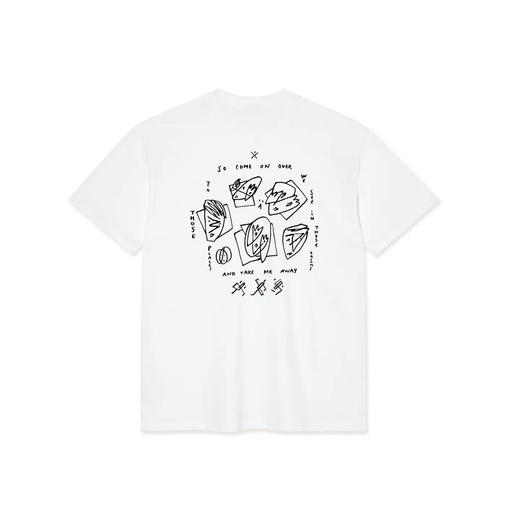 Polar Skate Co Dreams We Dream T Shirt - White - back