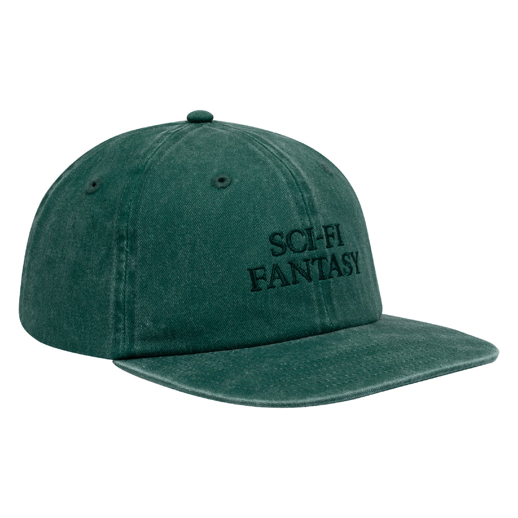 Sci-Fi Fantasy Washed Logo Cap - Green - front