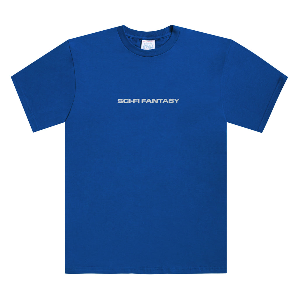 Sci-Fi Fantasy Textured Logo T Shirt - Royal