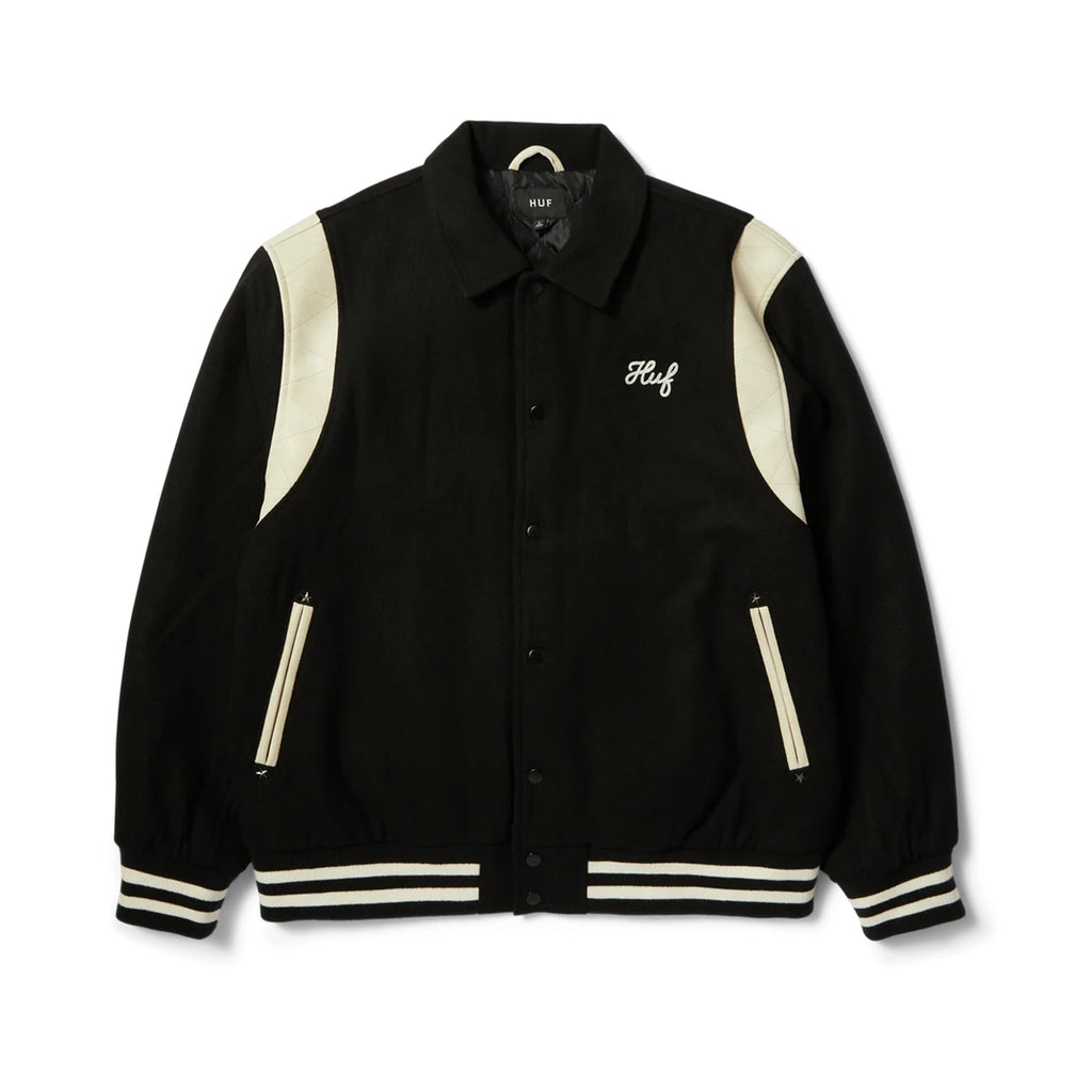 HUF Song Varsity Jacket - Black - front