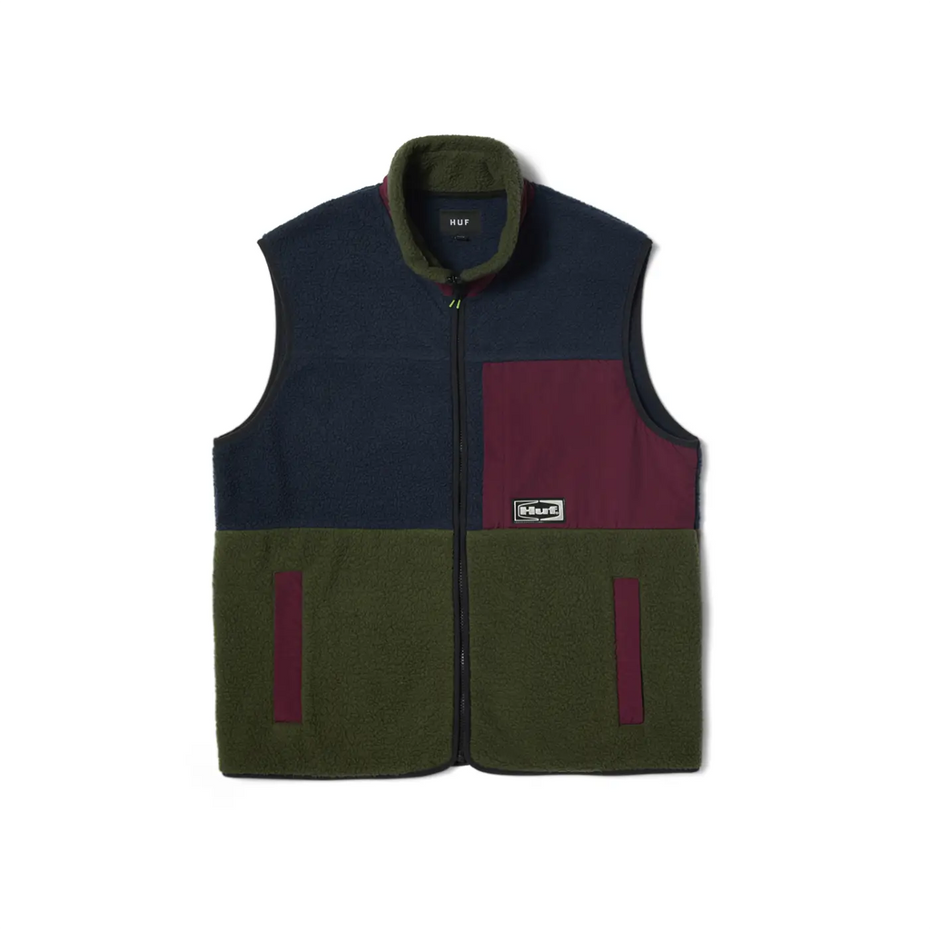 HUF Sonoma High Pile Vest - Multi - main