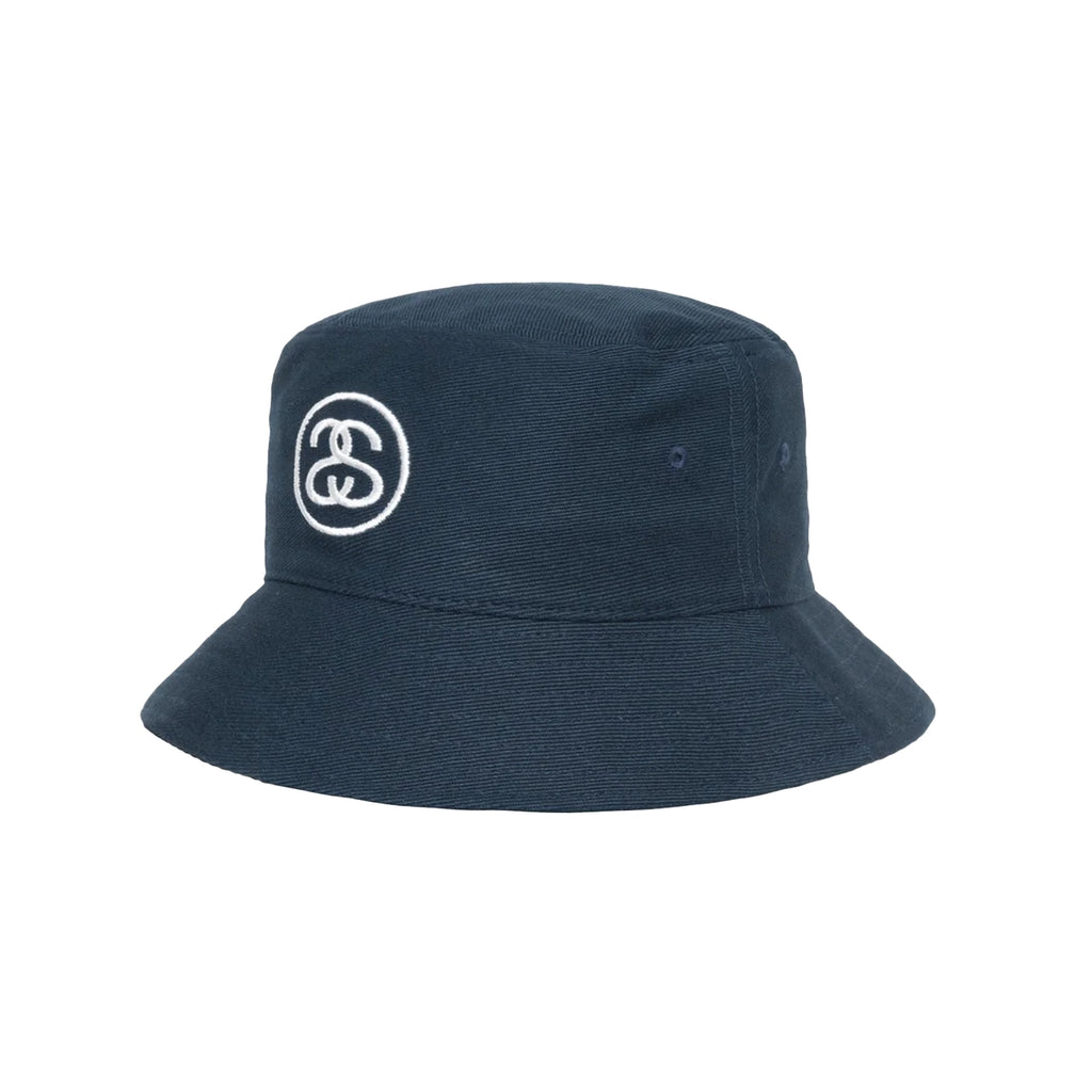 Stussy SS Link Deep Bucket Hat - Navy - side