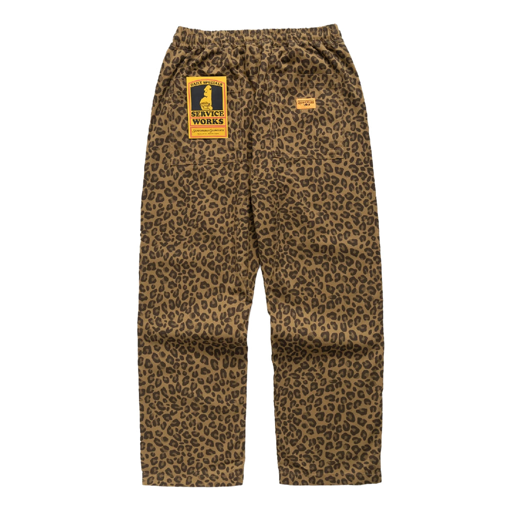 Service Works Leopard Chef Pant - Brown - back