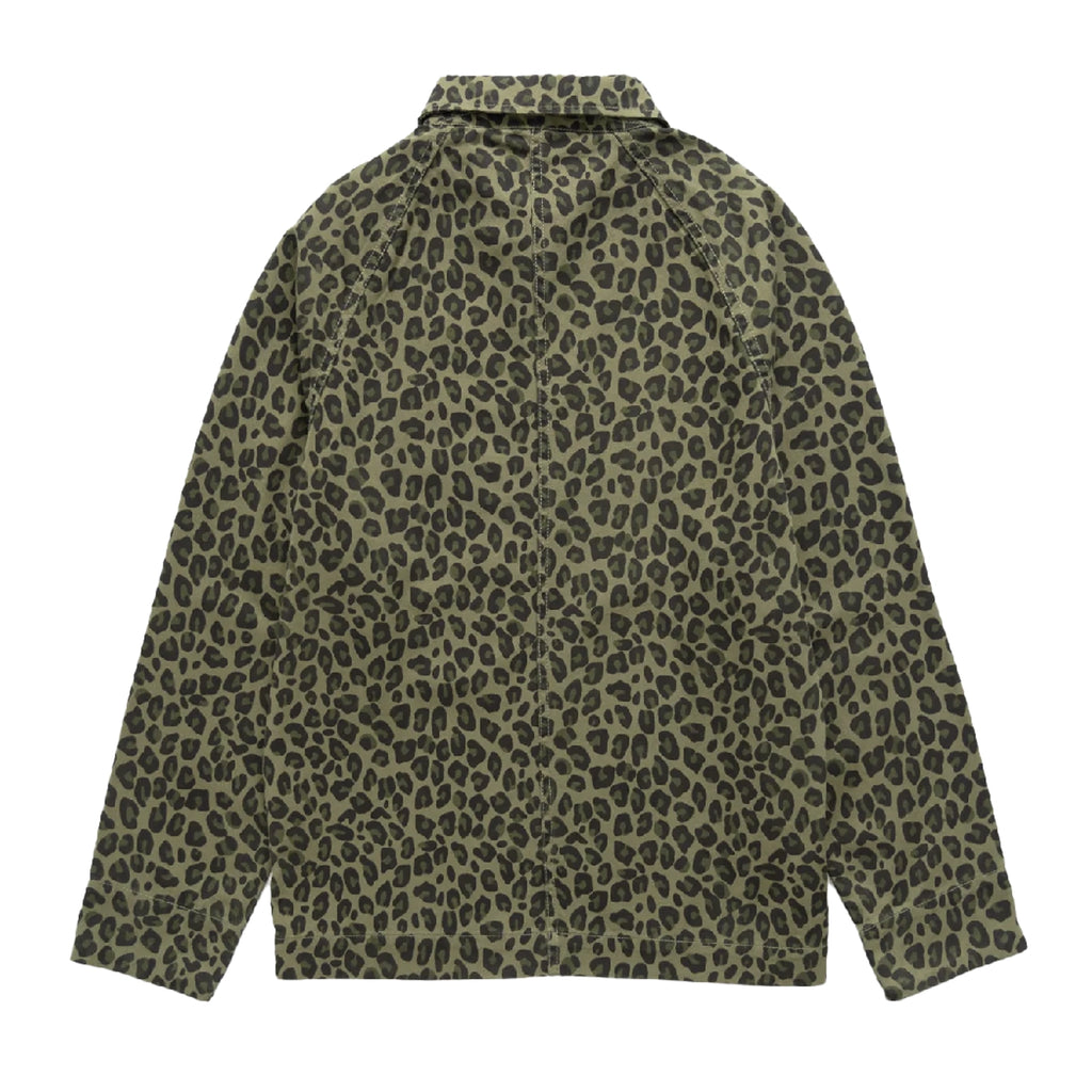 Service Works Leopard Front of House Jacket - Green - back