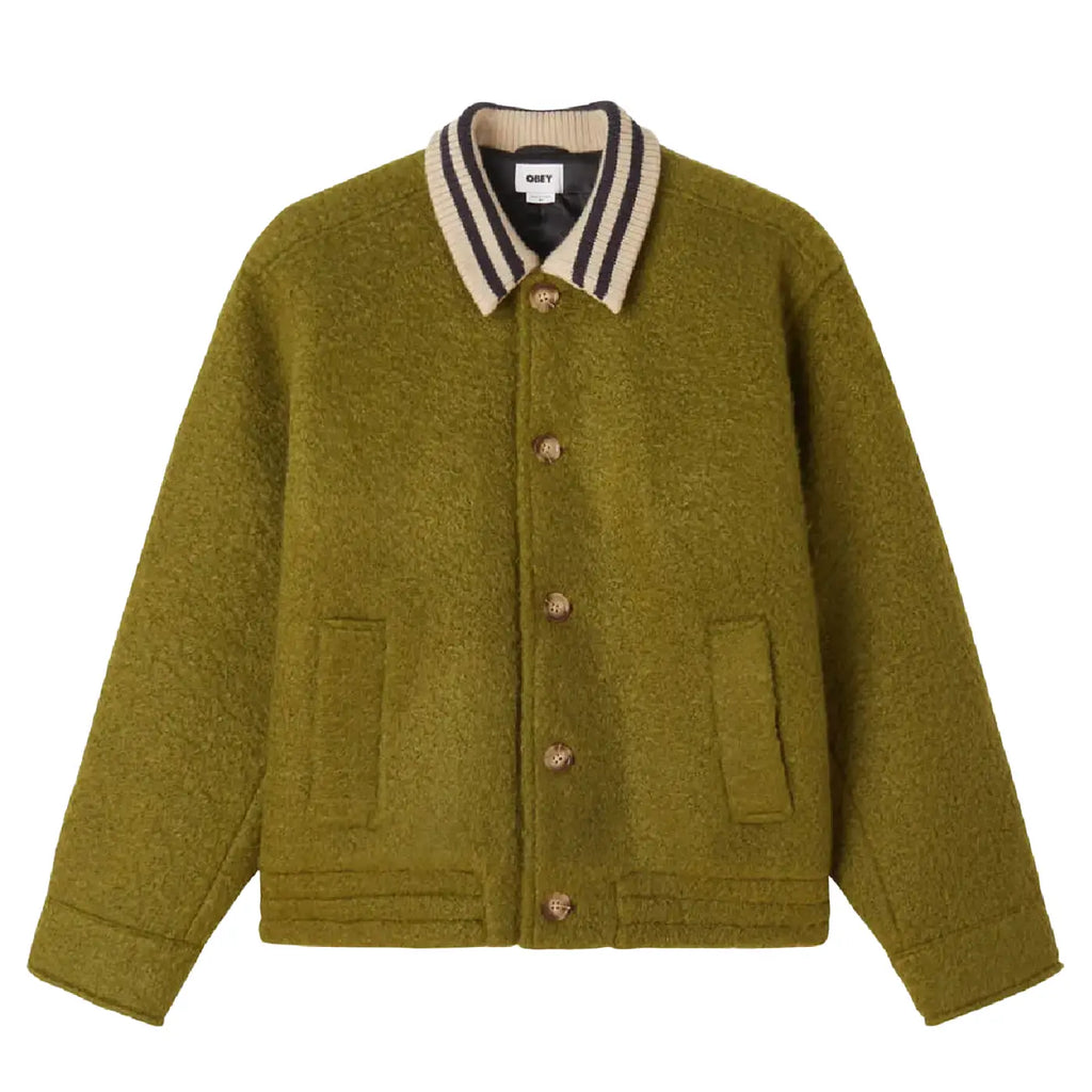 Obey Saunders Blouson Jacket - Moss Green