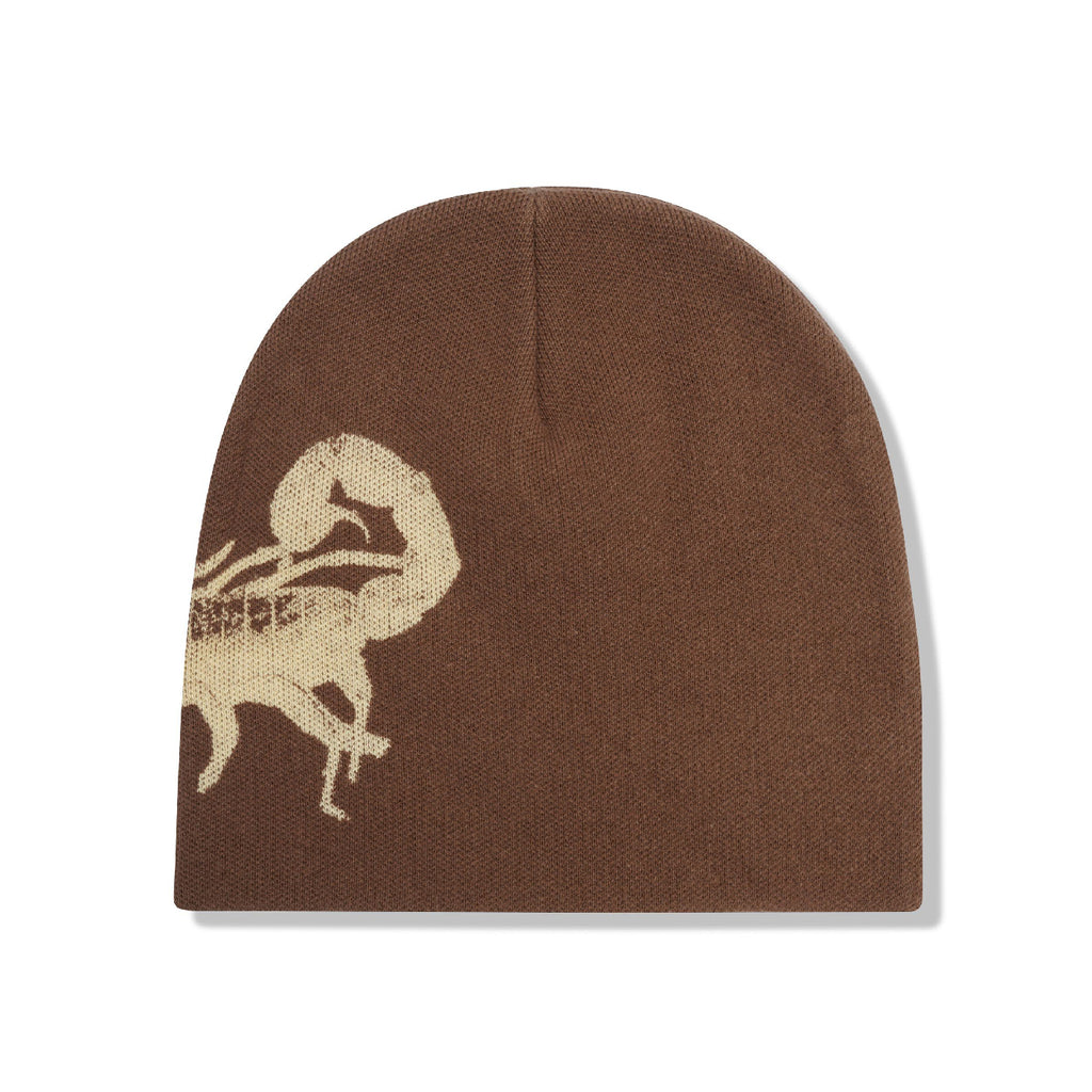 Butter Goods Scorpion Skully Beanie - Brown - back