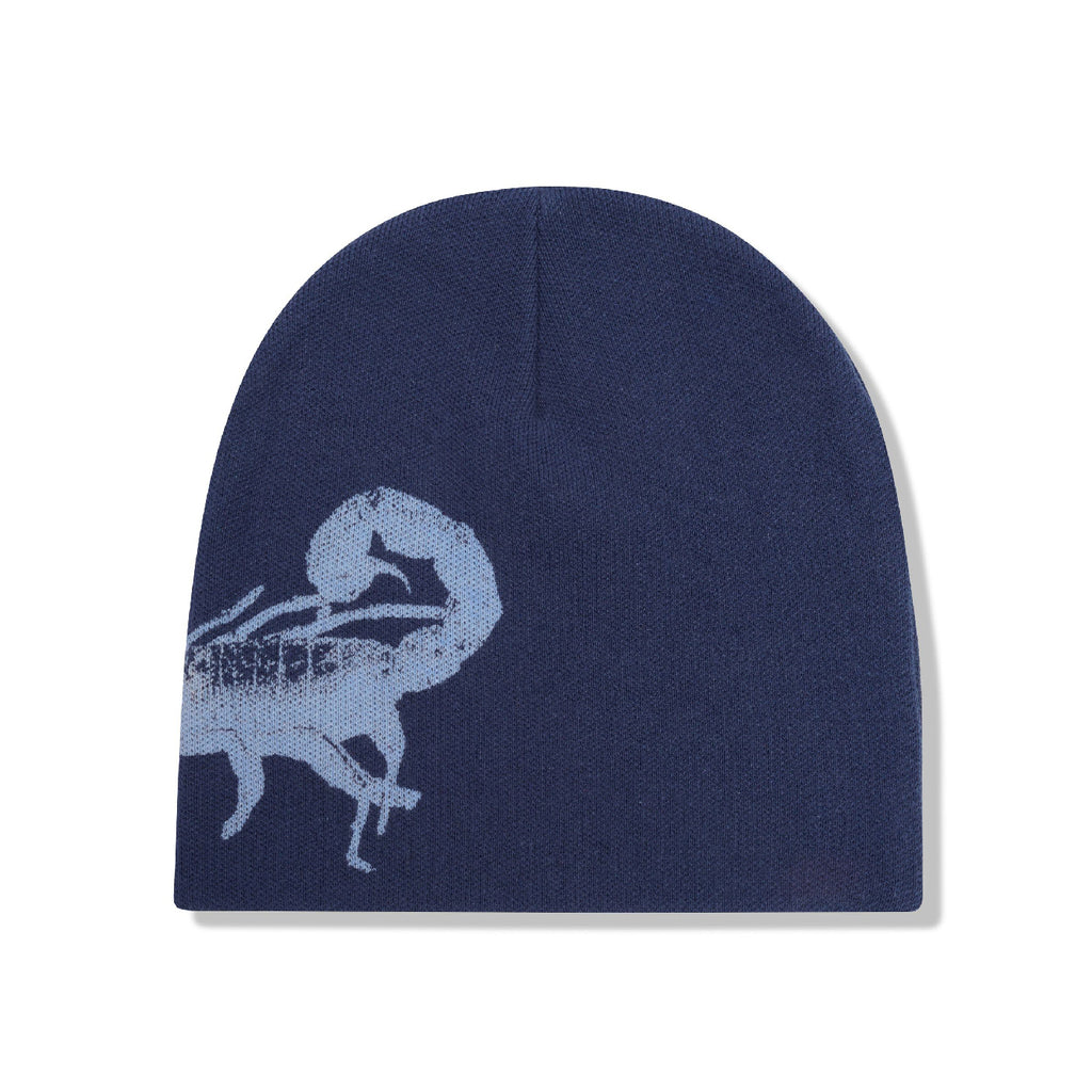 Butter Goods Scorpion Skully Beanie - Denim - back