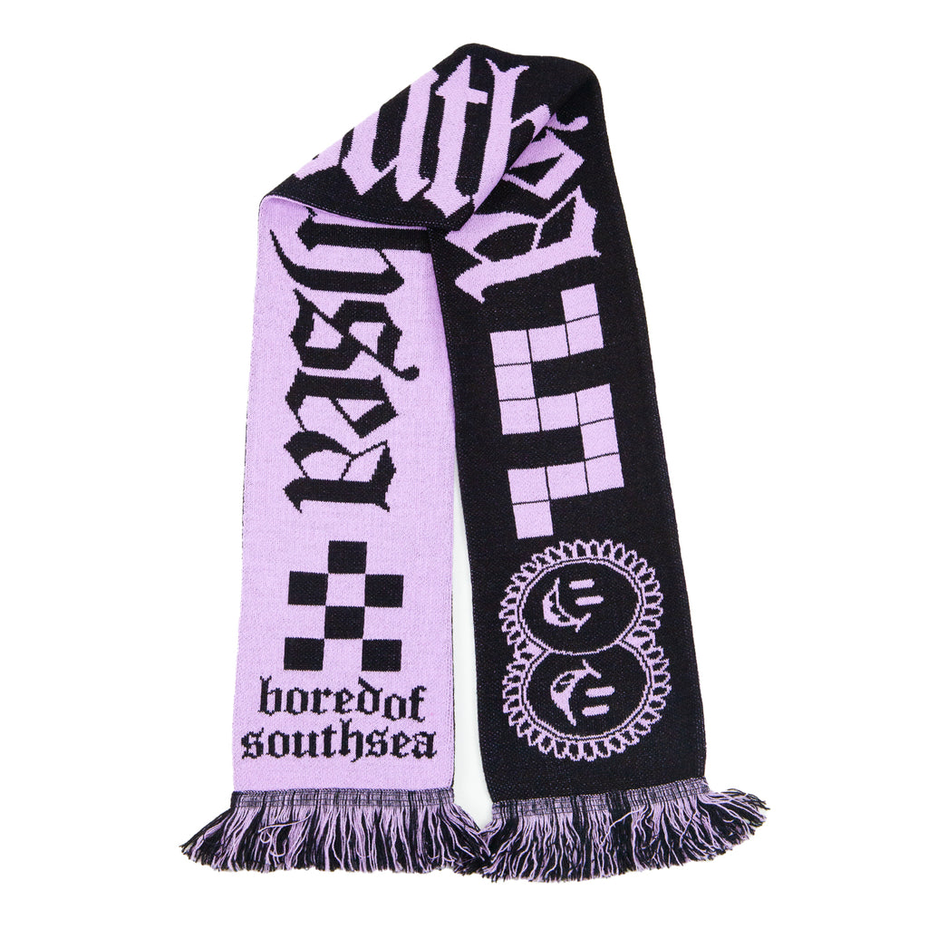 Bored of Southsea Seaside Scarf - Black / Pink - main