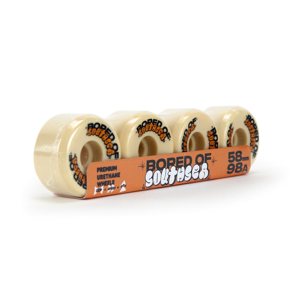 Bored of Southsea 'Bubble' Skateboard Wheels - Natural 58mm - pack