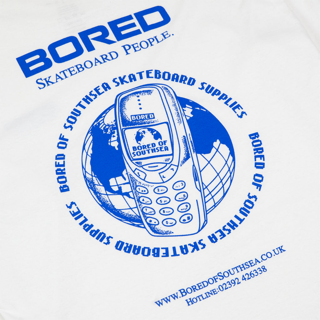 Bored of Southsea Skateboard People L/S T Shirt - White