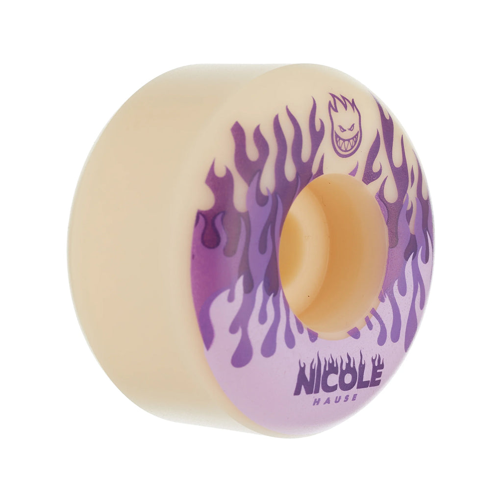 Spitfire Wheels Nicole Knitted Formula Four Radial 99 Duro Wheels - 54mm - side