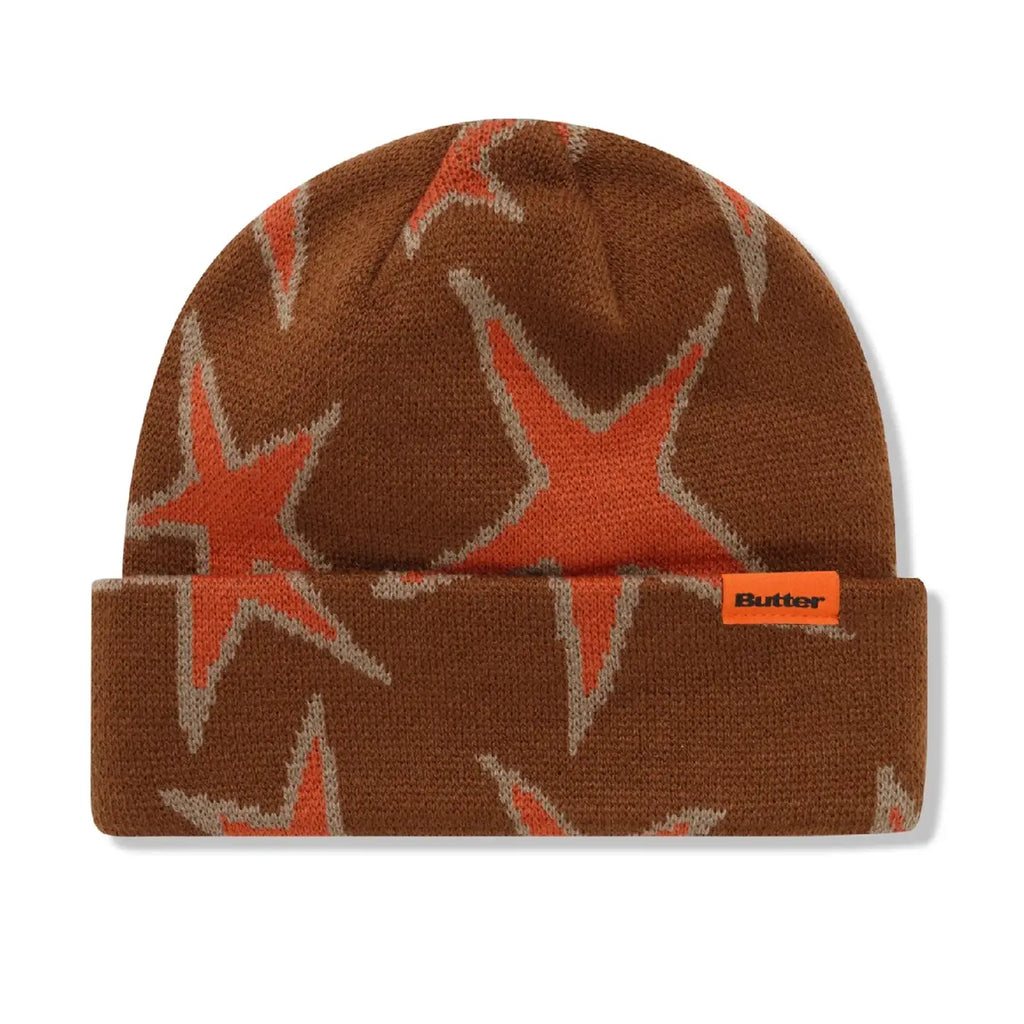 Butter Goods Stars Cuff Beanie - Oak - main