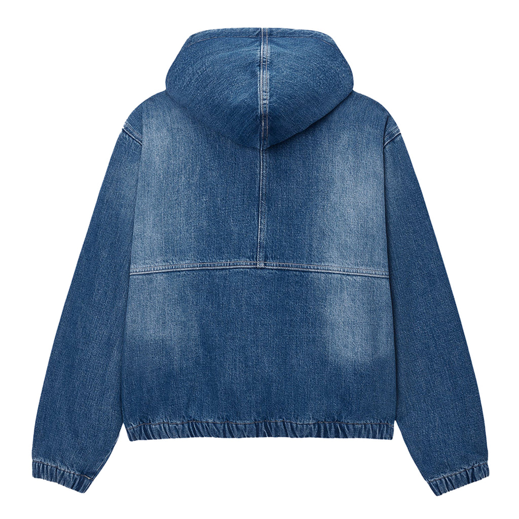 Stussy Denim Sherpa Work Jacket - Blue