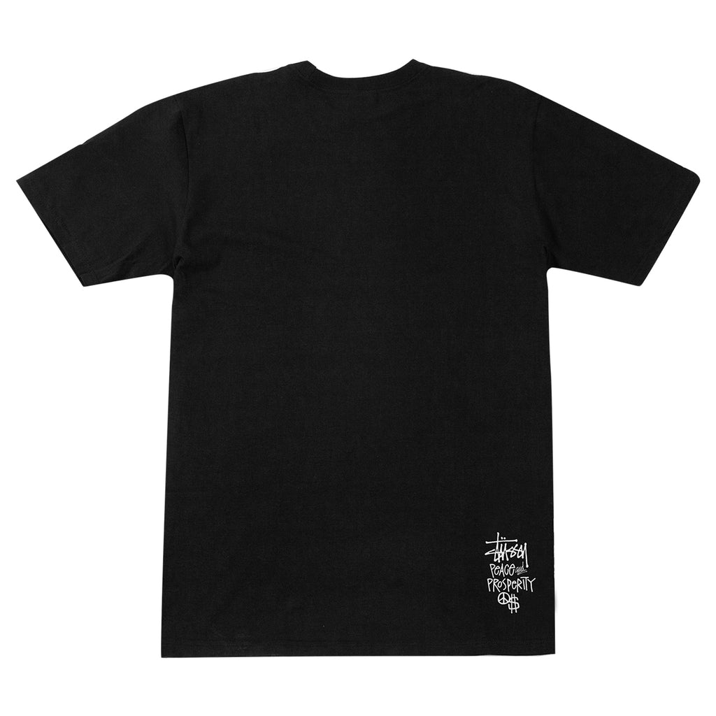 Peace & Prosperity T Shirt in Black by Stussy | Bored of Southsea