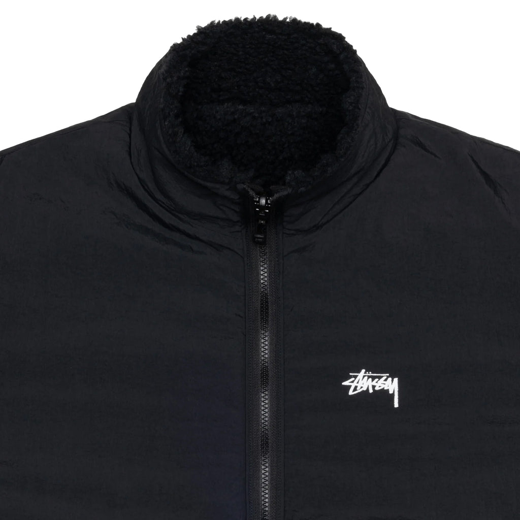 Stussy Reversible Sherpa Jacket - Black