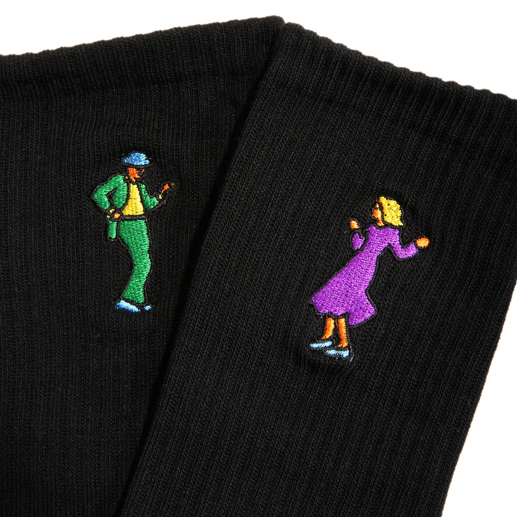 Skateboard Cafe Swing Socks - Black