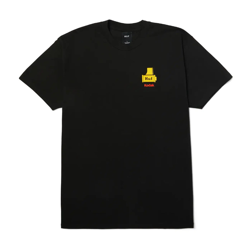 HUF x Kodak Triple Film T Shirt - Black - front