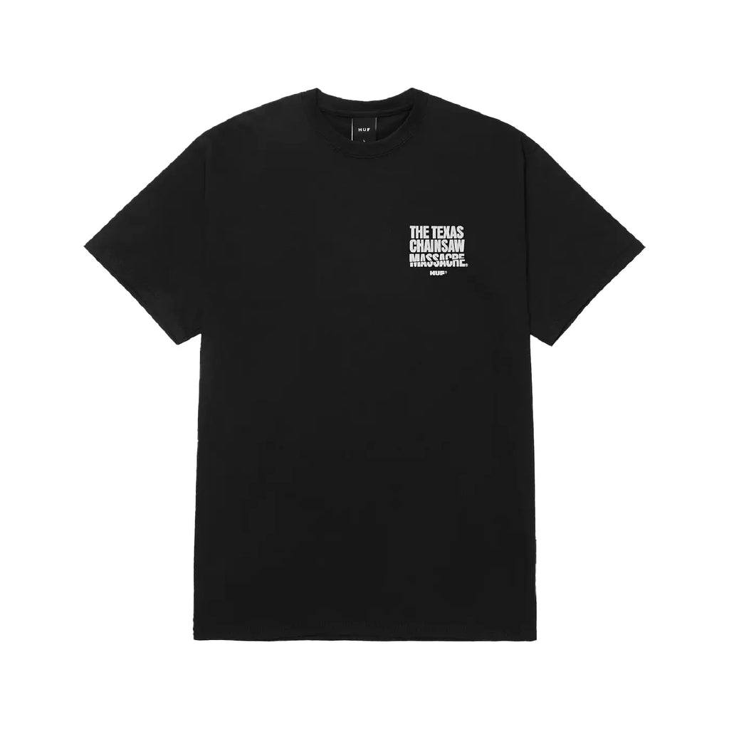 HUF Texas Chainsaw TT T Shirt - Black - front