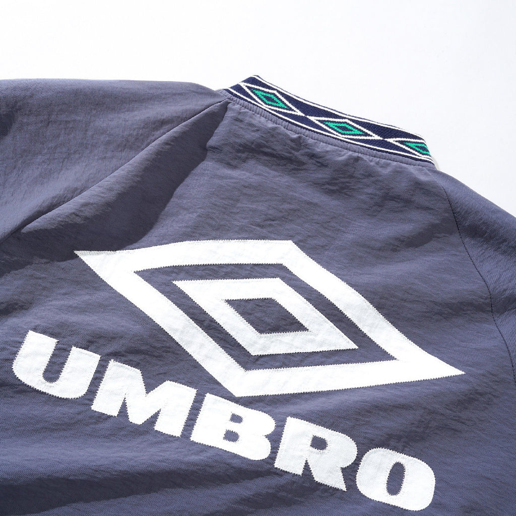 Butter Goods x UMBRO Training Pullover - Slate / Navy - closeup2