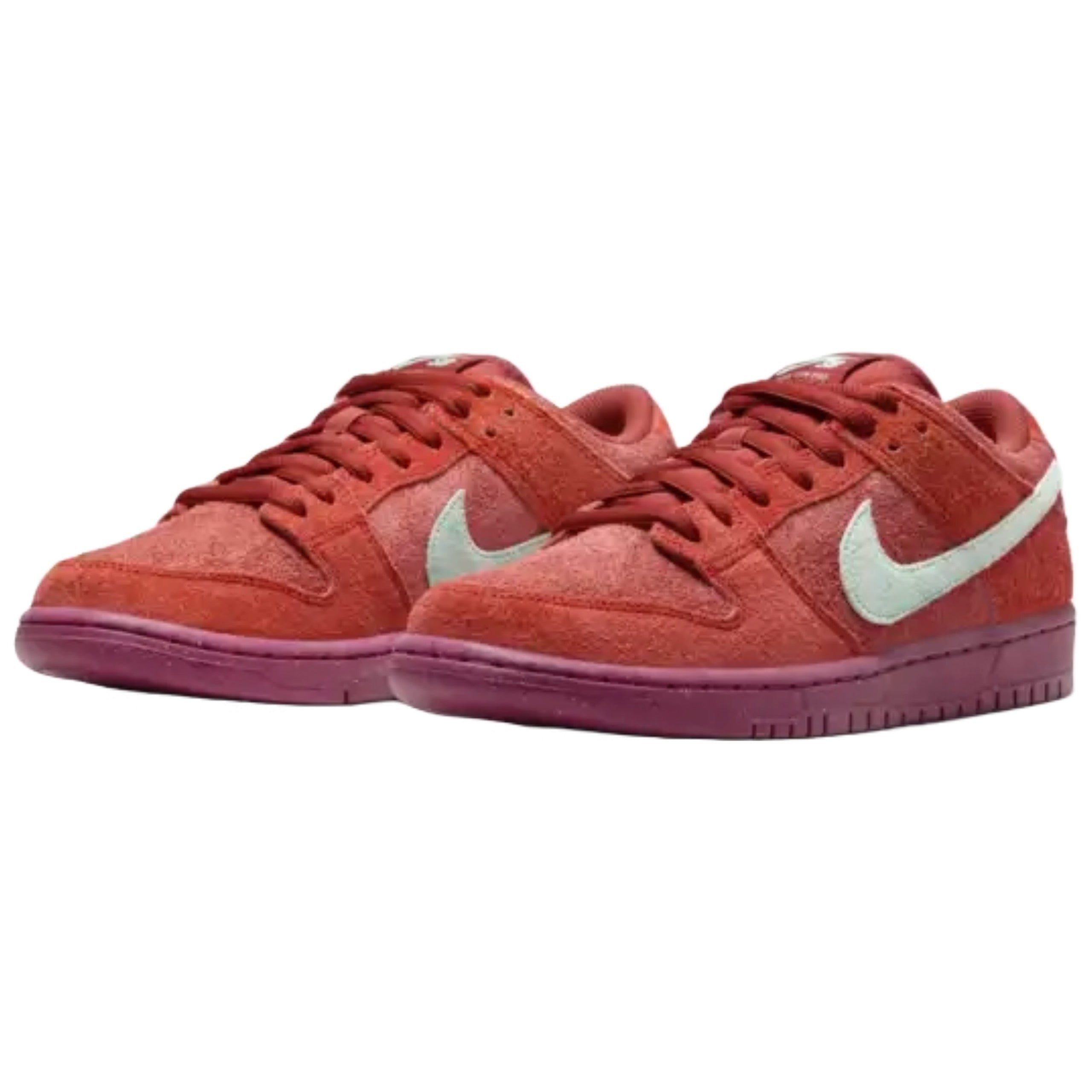 Shop Nike SB Dunk Low Pro Premium Shoes (mystic red emerald rise