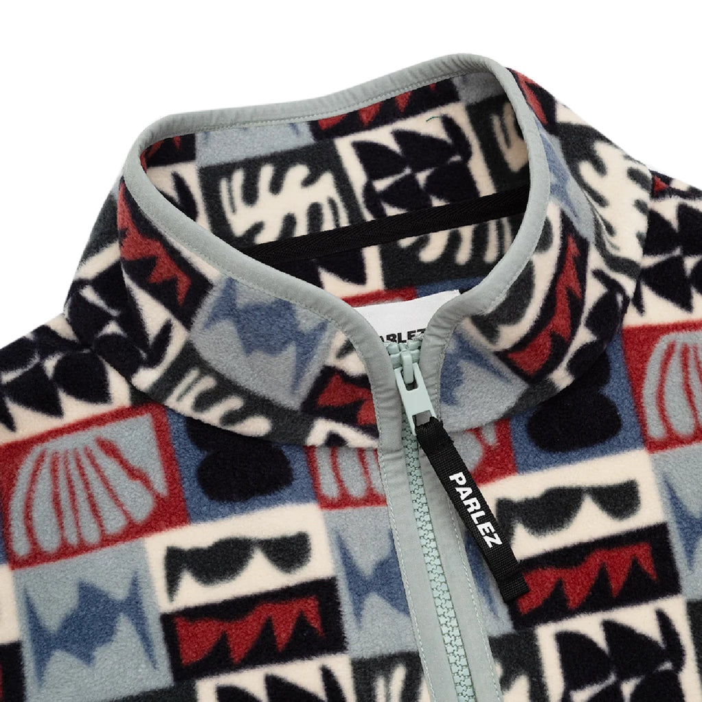 Parlez Vassar Fleece Jacket - Multi - neck