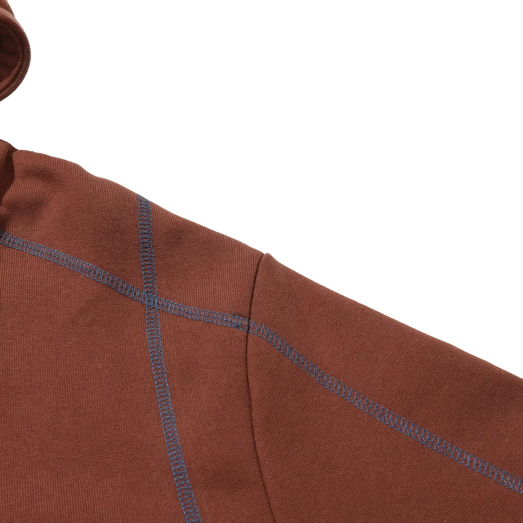 Helas Free Hoodie - Brown - shoulder