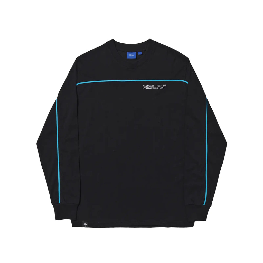 Helas L/S Line T Shirt - Black - front