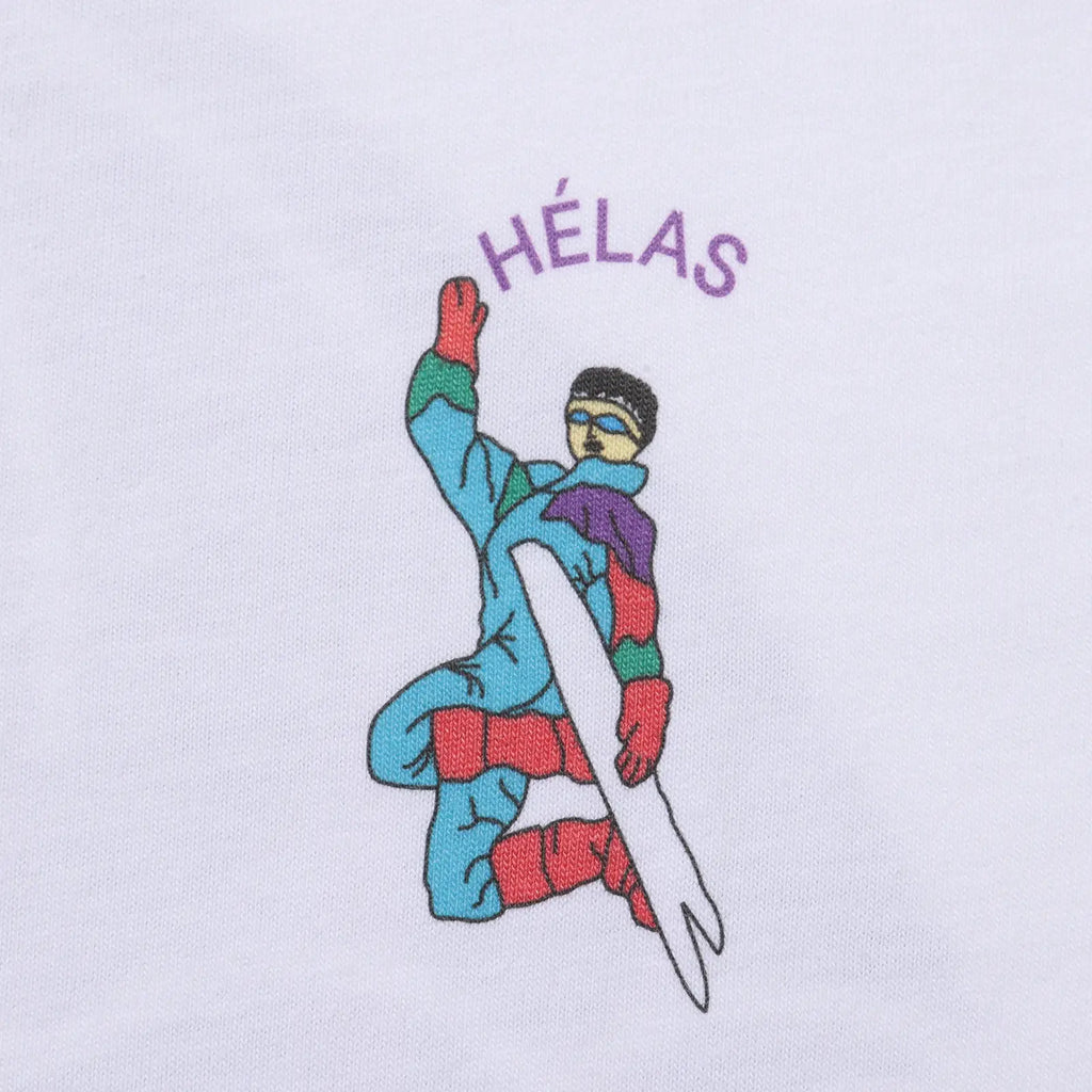 Helas Splash T Shirt - White - close up