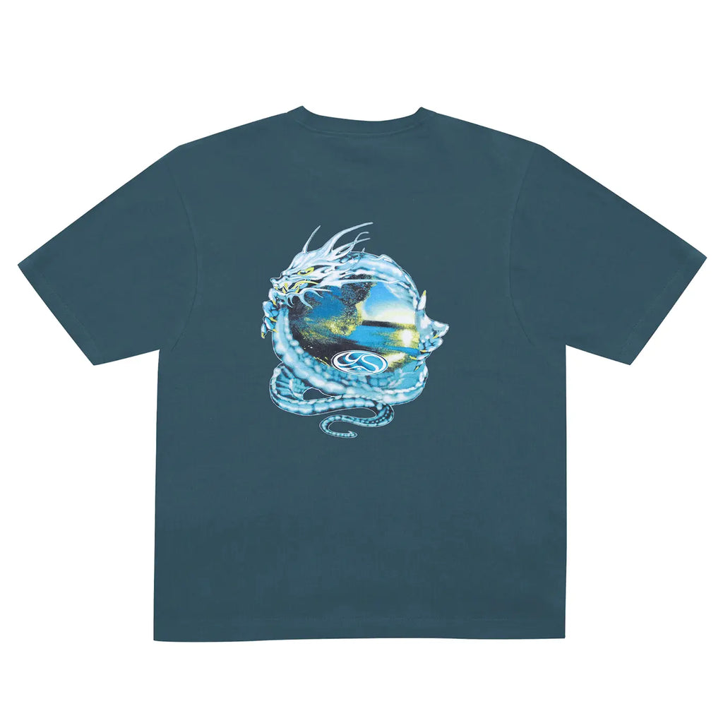 Yardsale Wave Serpent T Shirt - Navy - back