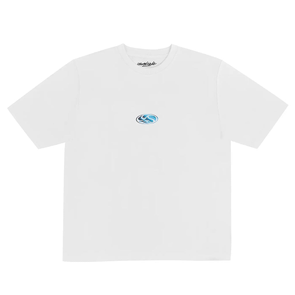 Yardsale Wave Serpent T Shirt - White - front