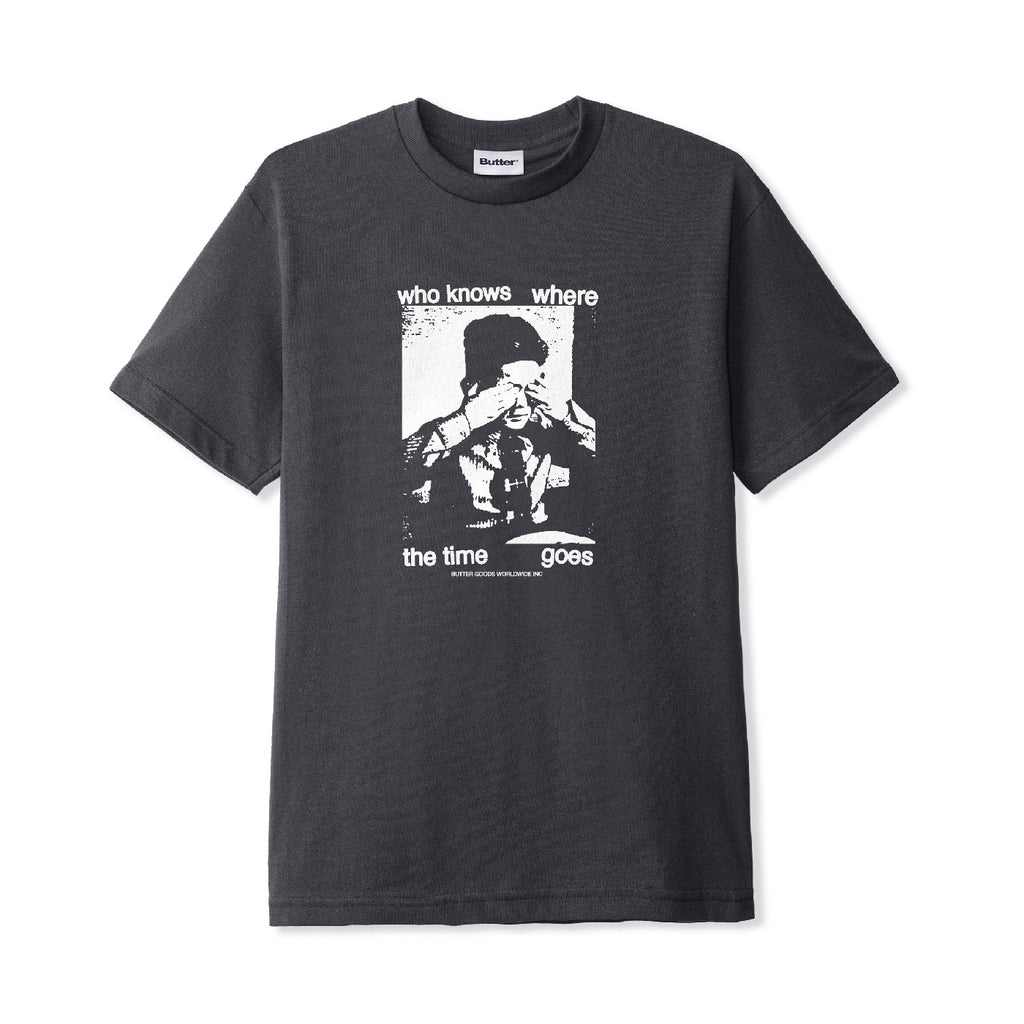 Butter Goods Who Knows T Shirt - Charcoal - main