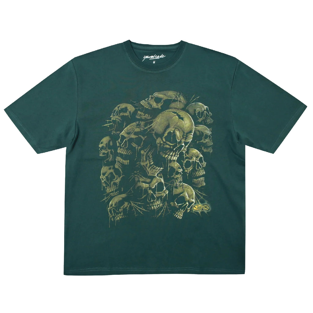 Yardsale Crypt T Shirt - Green - front