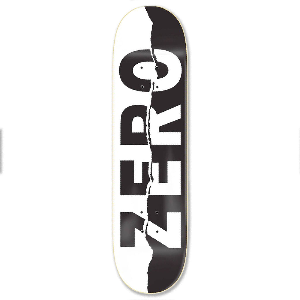 Zero Skateboards Ripped Army  Black / White Skateboard Deck - 8.25"