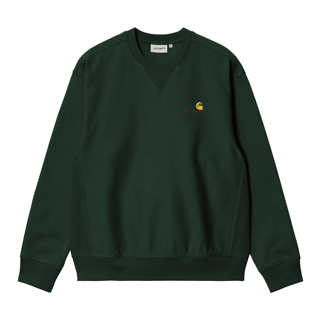 Carhartt WIP American Script Sweatshirt - Conifer - front