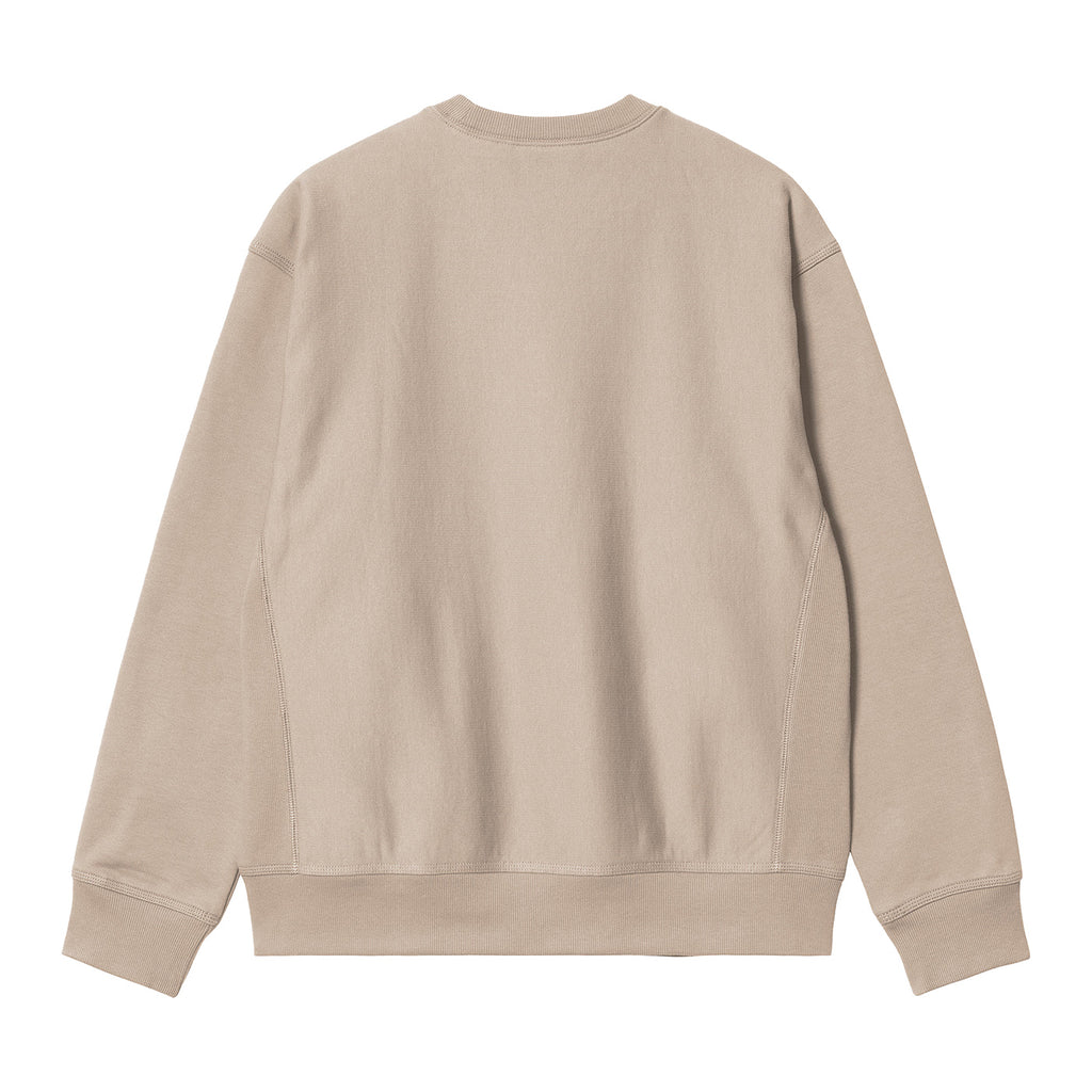 Carhartt WIP American Script Sweatshirt - Fleur De Sel - back