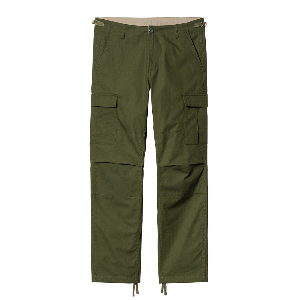 Carhartt WIP Aviation Pant - Tarragon rinsed - front