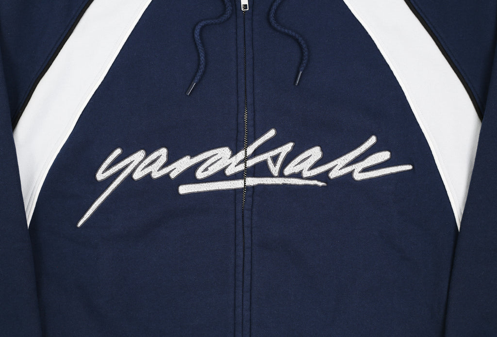 Yardsale Bay Hoodie in White / Blue