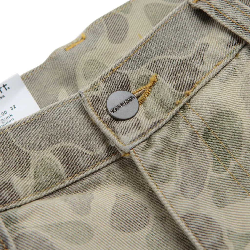 Carhartt WIP Duck Landon Pant - Camo Duck Black bleached - waist