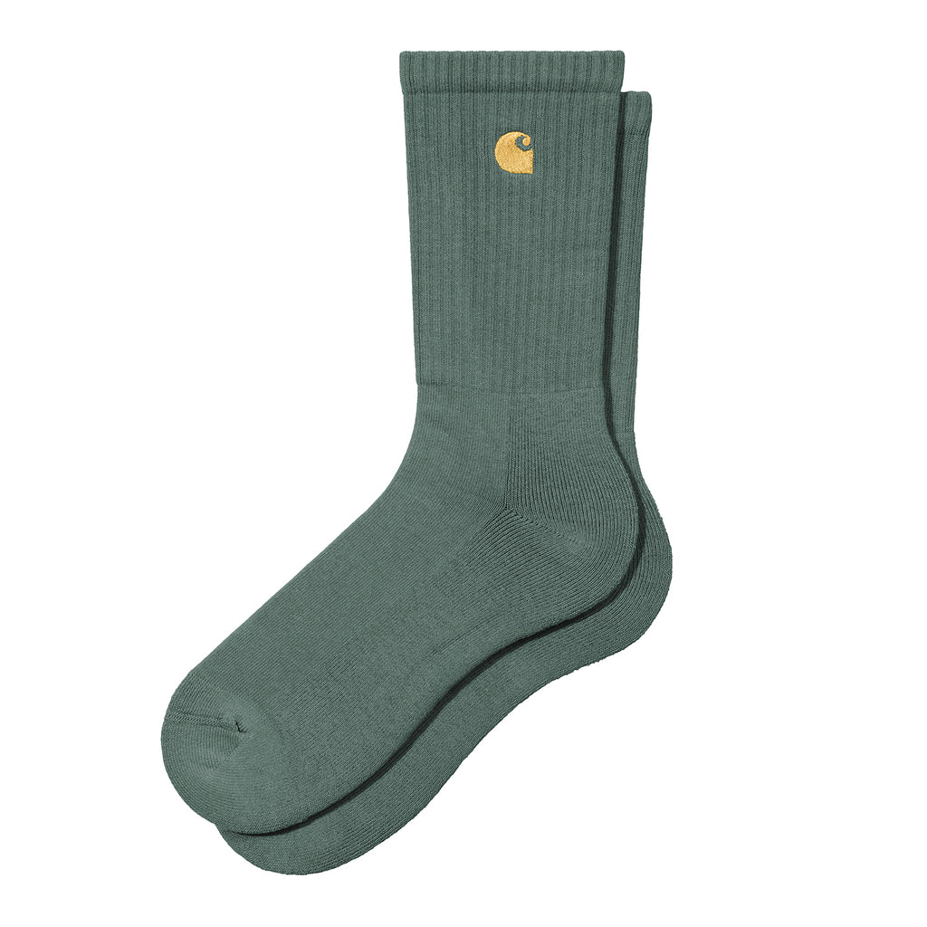 Carhartt WIP Chase Socks - Silver Pine / Gold - main