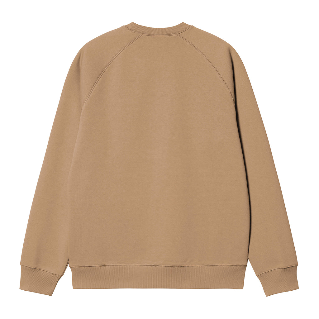 Carhartt WIP Chase Sweatshirt - Dusty H brown / Gold - back