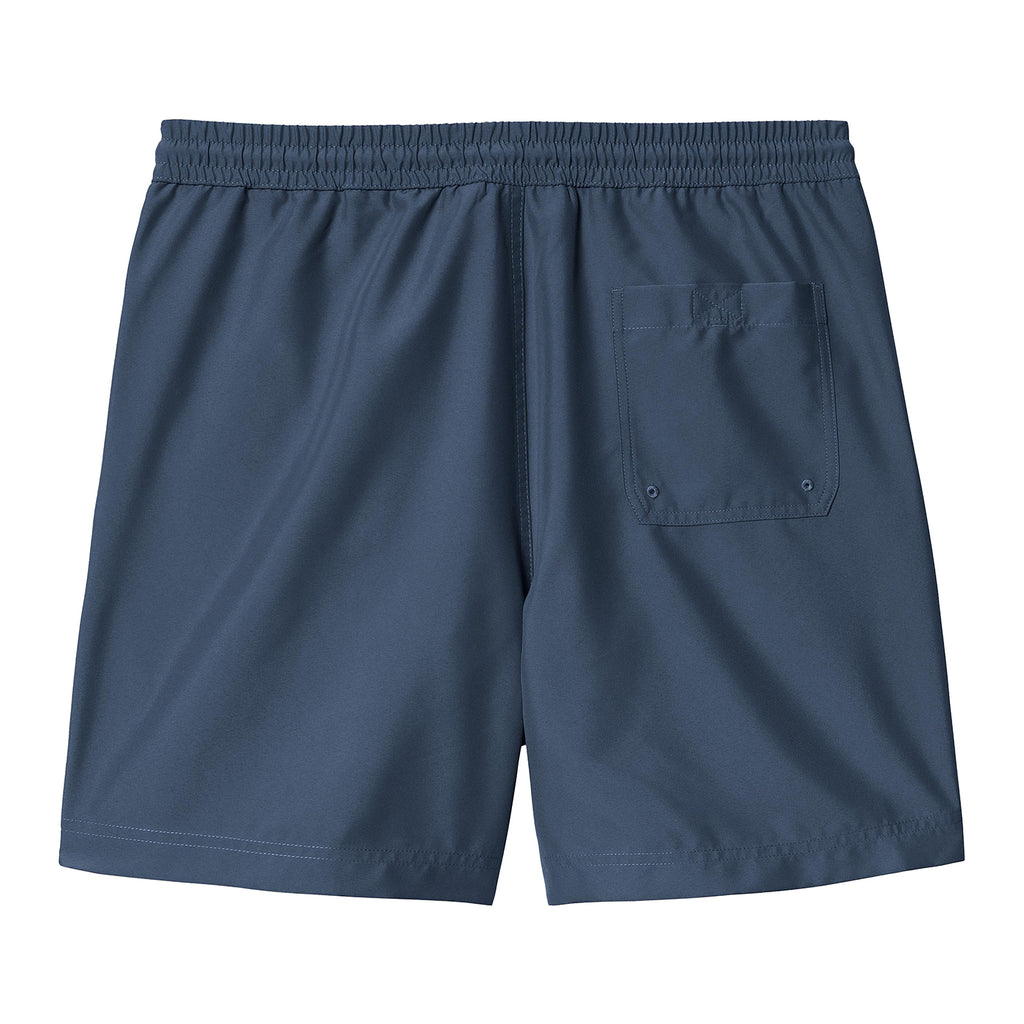 Carhartt WIP Chase Swim Shorts - Dusky Blue / Gold - back