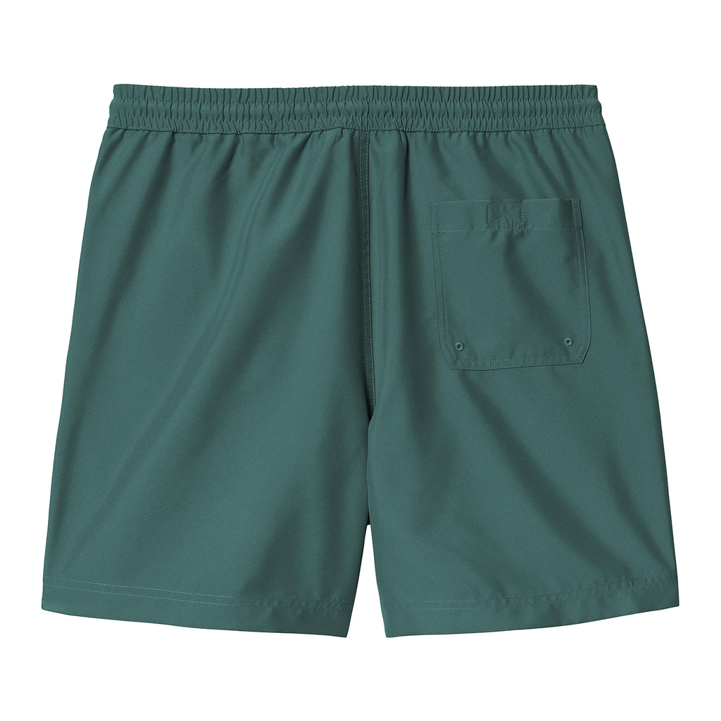 Carhartt WIP Chase Swim Shorts - Rainforest / Gold - back