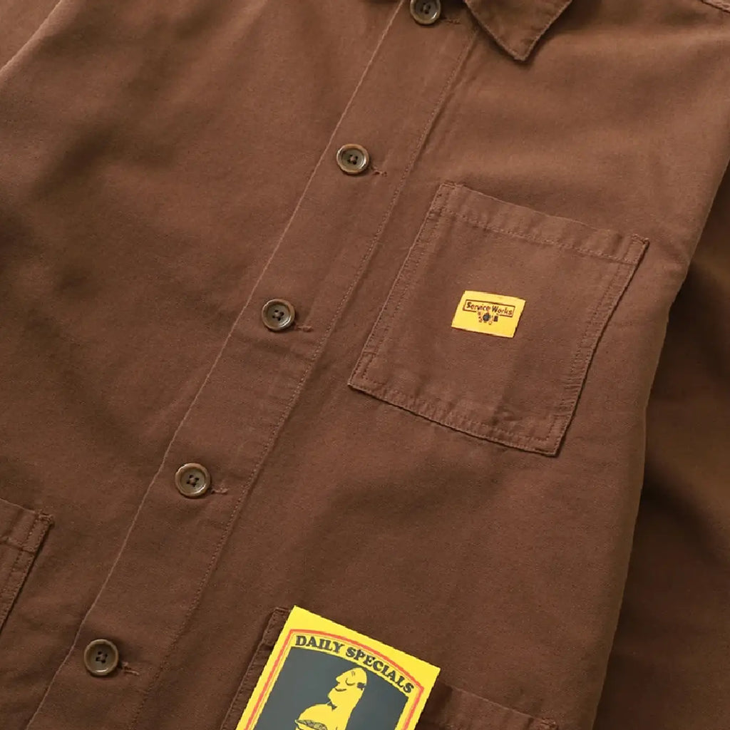 Service Works Canvas Coverall Jacket - Brown