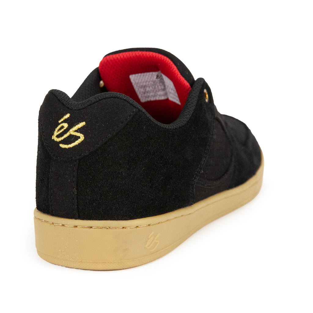 eS Footwear Accel Slim Skate Shoes - Black / Gum - back