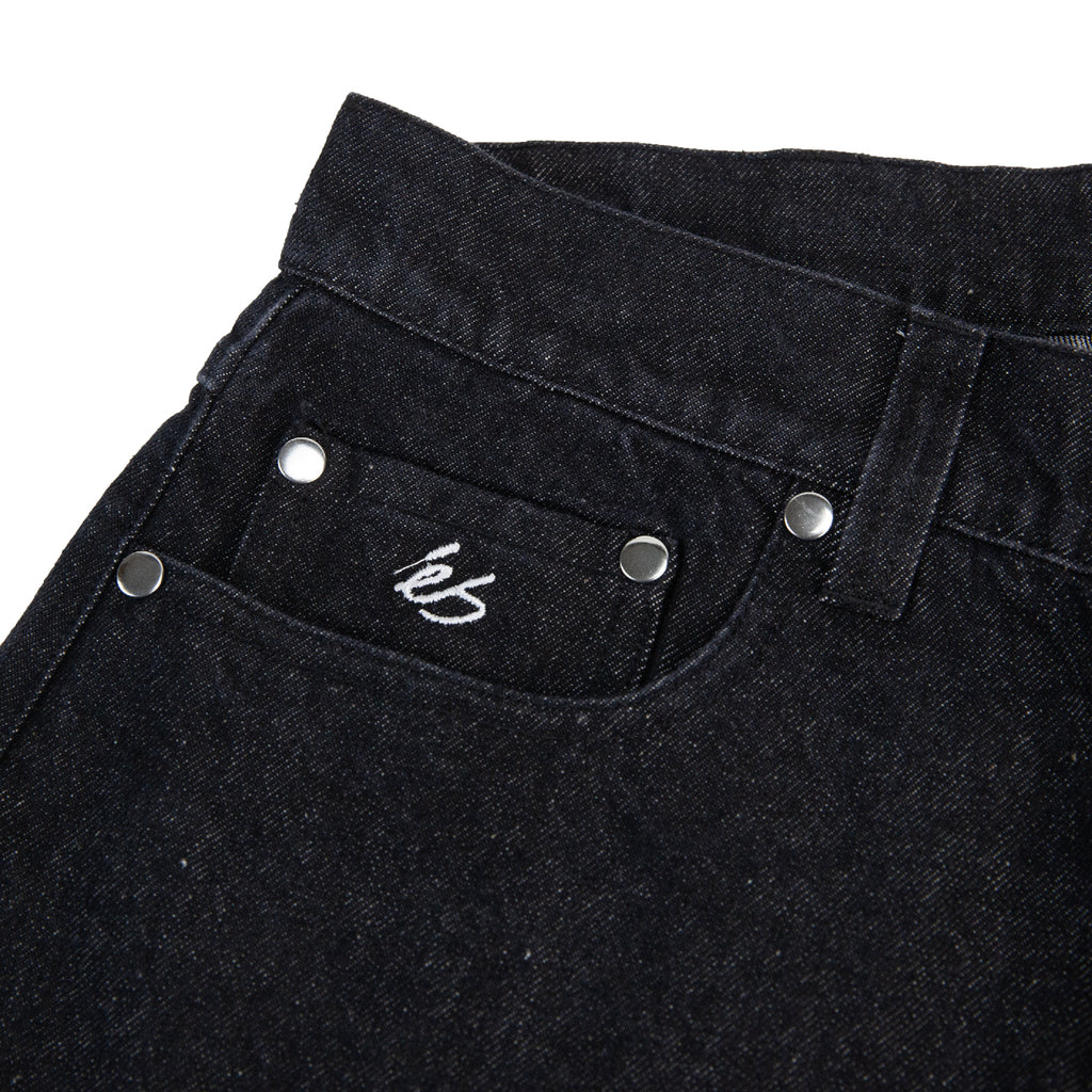 eS Footwear Baggy Denim Jeans - Black Wash - pocket