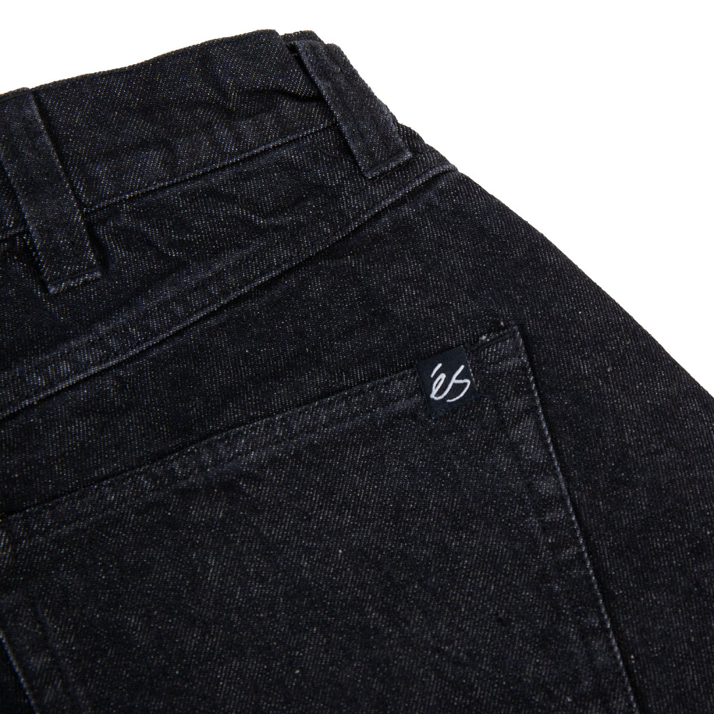 eS Footwear Baggy Denim Jeans - Black Wash - label